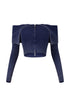 Bethany Folded Cape Zipper Sweater